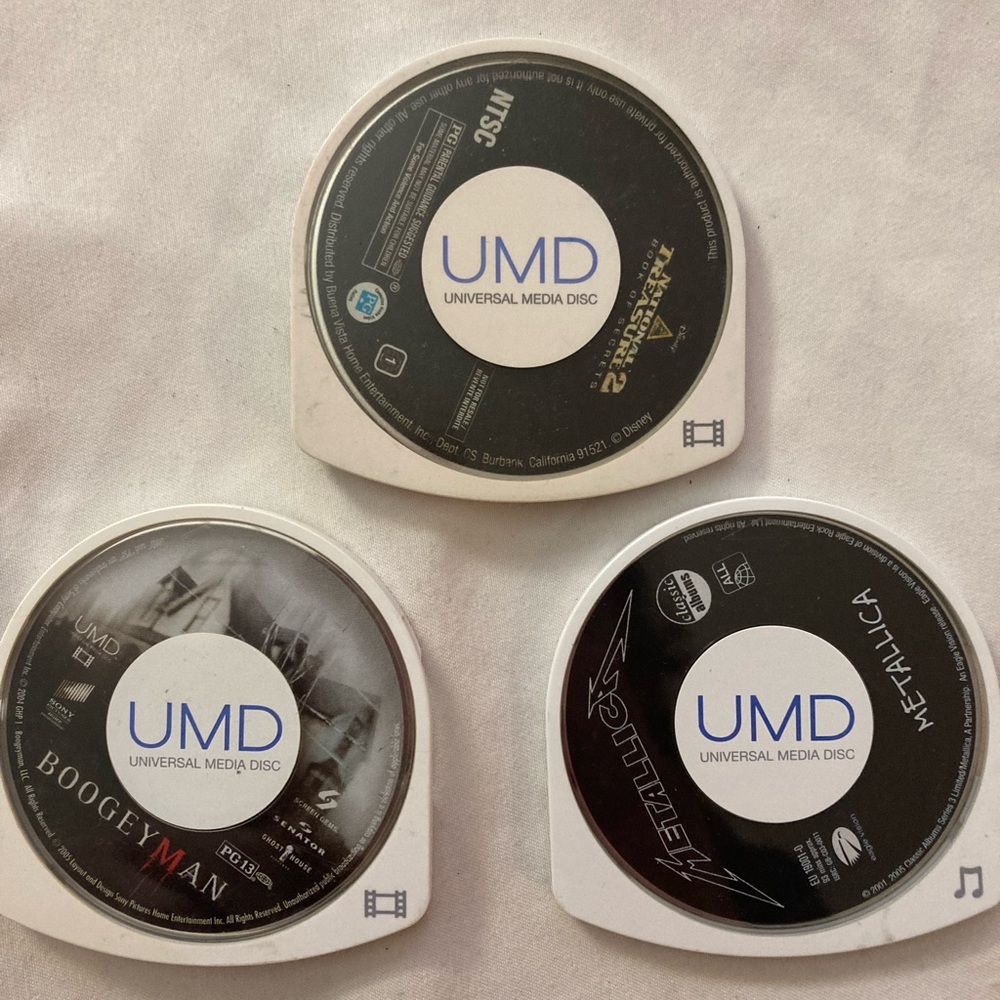 UMD 3 Media Discs Set